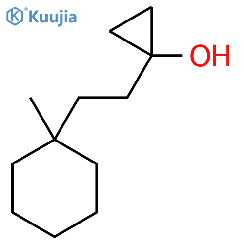 1-2-(1-methylcyclohexyl)ethylcyclopropan-1-ol structure