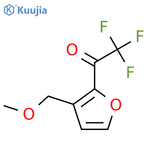2,2,2-trifluoro-1-3-(methoxymethyl)furan-2-ylethan-1-one structure