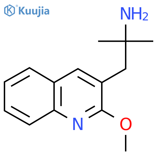 1-(2-methoxyquinolin-3-yl)-2-methylpropan-2-amine structure