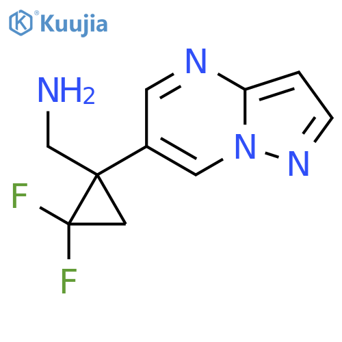 (2,2-difluoro-1-{pyrazolo1,5-apyrimidin-6-yl}cyclopropyl)methanamine structure