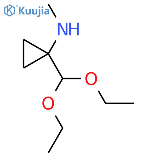 1-(diethoxymethyl)-N-methylcyclopropan-1-amine structure