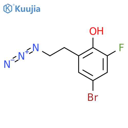 2-(2-azidoethyl)-4-bromo-6-fluorophenol structure