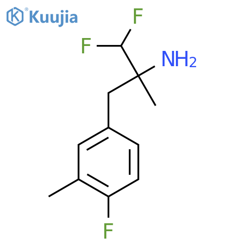 1,1-difluoro-3-(4-fluoro-3-methylphenyl)-2-methylpropan-2-amine structure