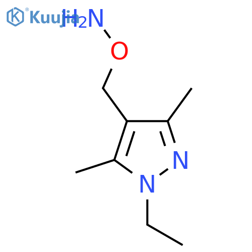 O-(1-ethyl-3,5-dimethyl-1H-pyrazol-4-yl)methylhydroxylamine structure