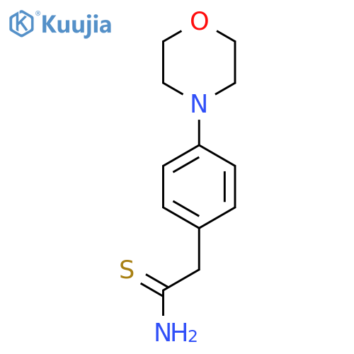 2-4-(morpholin-4-yl)phenylethanethioamide structure