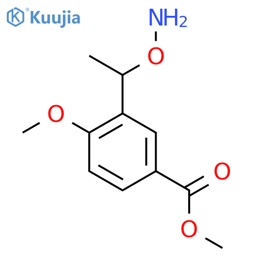 methyl 3-1-(aminooxy)ethyl-4-methoxybenzoate structure