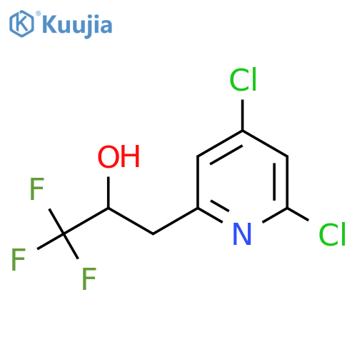 3-(4,6-dichloropyridin-2-yl)-1,1,1-trifluoropropan-2-ol structure