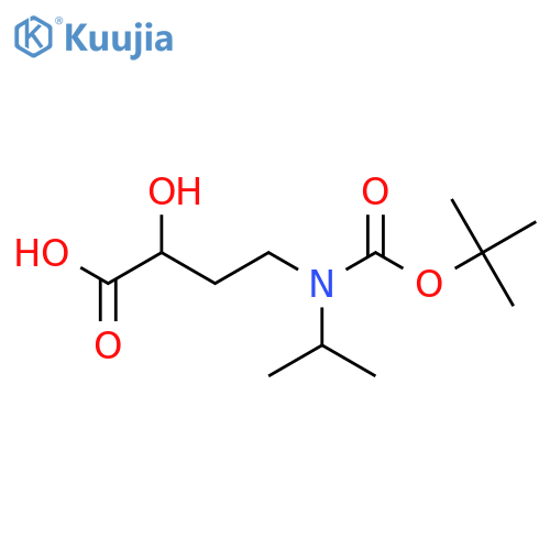 4-{[(Tert-butoxy)carbonyl](propan-2-yl)amino}-2-hydroxybutanoic acid structure