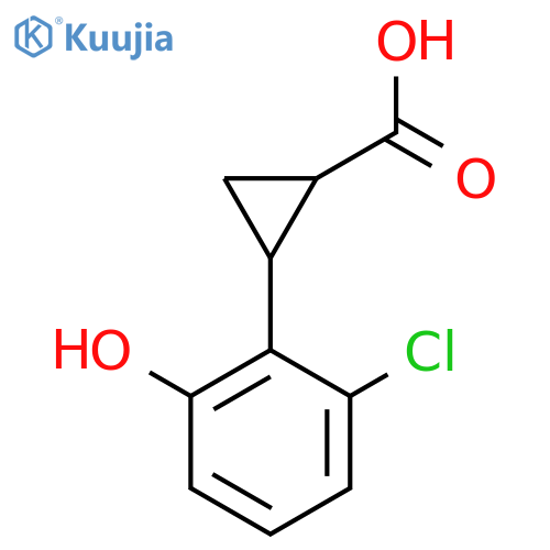 2-(2-chloro-6-hydroxyphenyl)cyclopropane-1-carboxylic acid structure