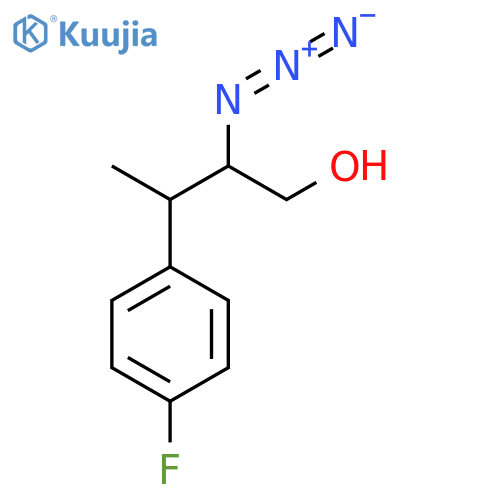 2-azido-3-(4-fluorophenyl)butan-1-ol structure