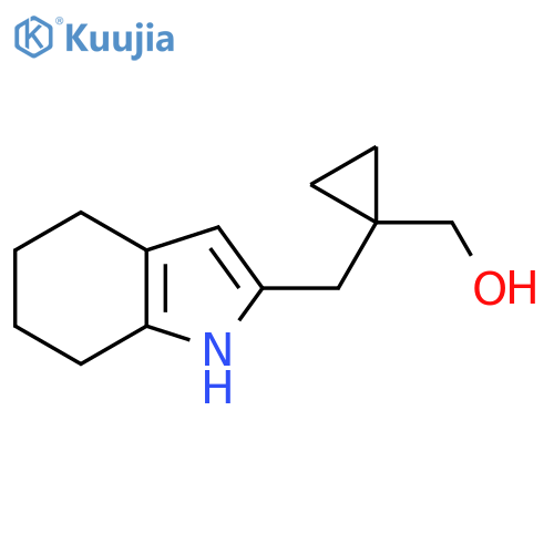 {1-(4,5,6,7-tetrahydro-1H-indol-2-yl)methylcyclopropyl}methanol structure