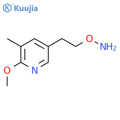 O-2-(6-methoxy-5-methylpyridin-3-yl)ethylhydroxylamine structure