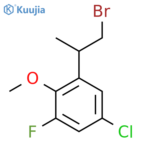 1-(1-bromopropan-2-yl)-5-chloro-3-fluoro-2-methoxybenzene structure