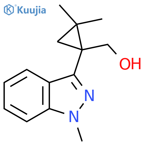 2,2-dimethyl-1-(1-methyl-1H-indazol-3-yl)cyclopropylmethanol structure