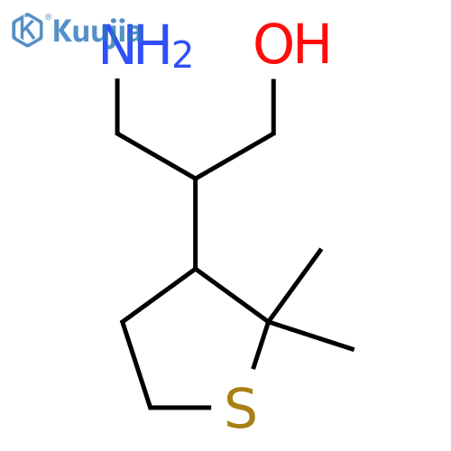3-amino-2-(2,2-dimethylthiolan-3-yl)propan-1-ol structure
