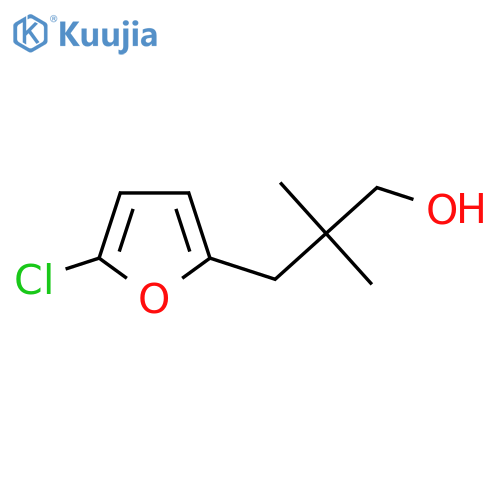 3-(5-chlorofuran-2-yl)-2,2-dimethylpropan-1-ol structure