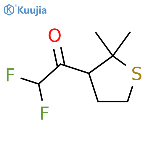 1-(2,2-dimethylthiolan-3-yl)-2,2-difluoroethan-1-one structure