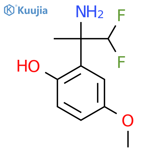 2-(2-amino-1,1-difluoropropan-2-yl)-4-methoxyphenol structure