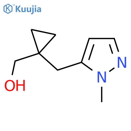 {1-(1-methyl-1H-pyrazol-5-yl)methylcyclopropyl}methanol structure