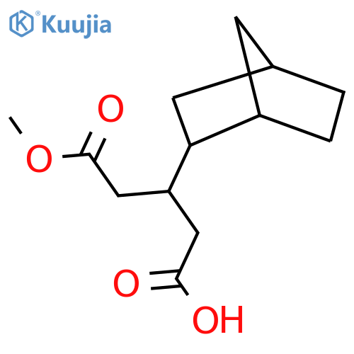 3-{bicyclo2.2.1heptan-2-yl}-5-methoxy-5-oxopentanoic acid structure