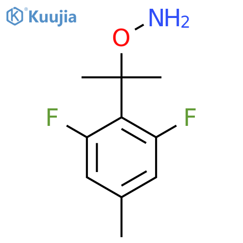 O-2-(2,6-difluoro-4-methylphenyl)propan-2-ylhydroxylamine structure