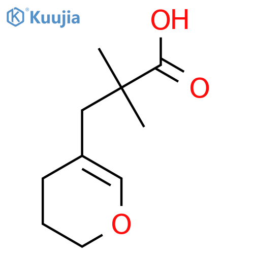 3-(3,4-dihydro-2H-pyran-5-yl)-2,2-dimethylpropanoic acid structure