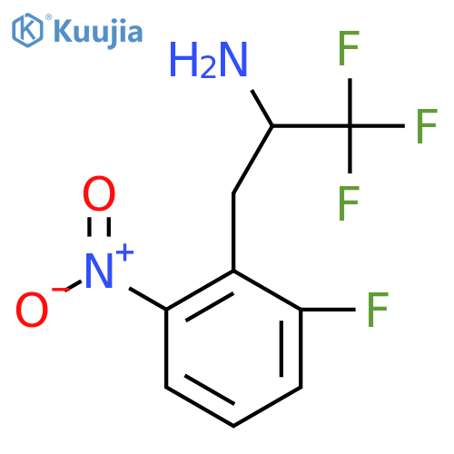 1,1,1-trifluoro-3-(2-fluoro-6-nitrophenyl)propan-2-amine structure