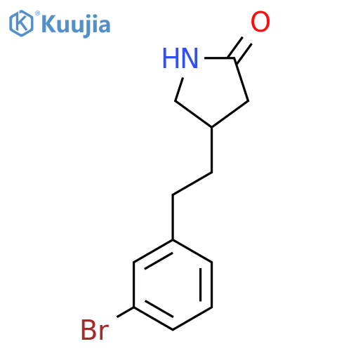 4-2-(3-bromophenyl)ethylpyrrolidin-2-one structure