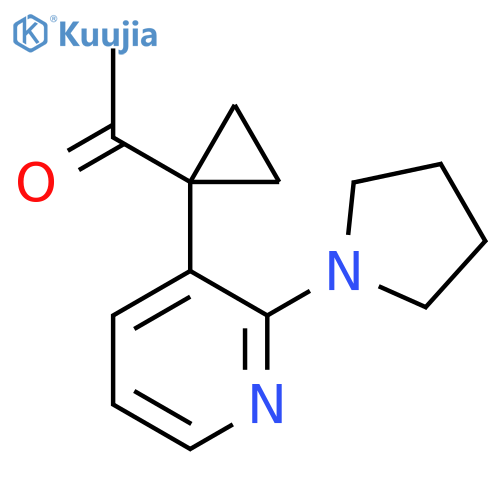 1-{1-2-(pyrrolidin-1-yl)pyridin-3-ylcyclopropyl}ethan-1-one structure