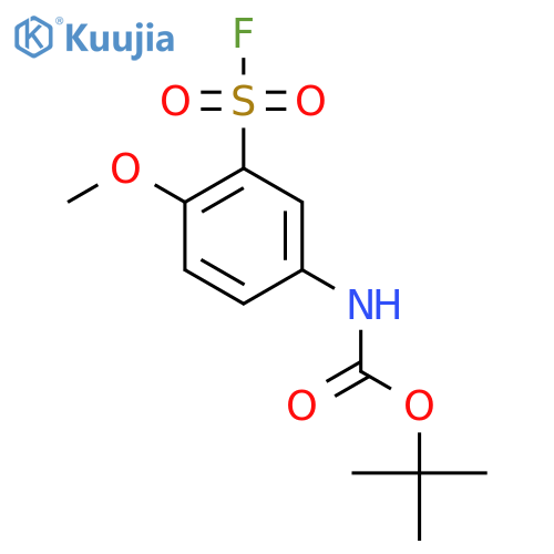 tert-butyl N-3-(fluorosulfonyl)-4-methoxyphenylcarbamate structure