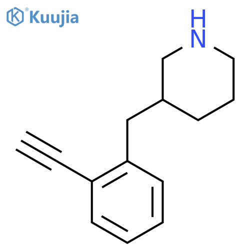 3-(2-ethynylphenyl)methylpiperidine structure