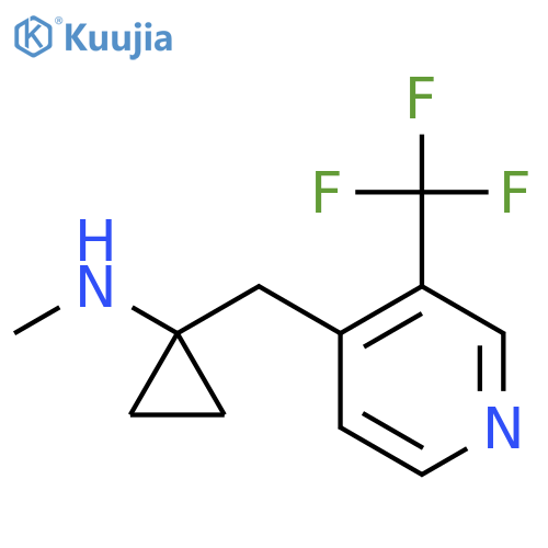 N-methyl-1-{3-(trifluoromethyl)pyridin-4-ylmethyl}cyclopropan-1-amine structure
