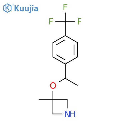 3-methyl-3-{1-4-(trifluoromethyl)phenylethoxy}azetidine structure