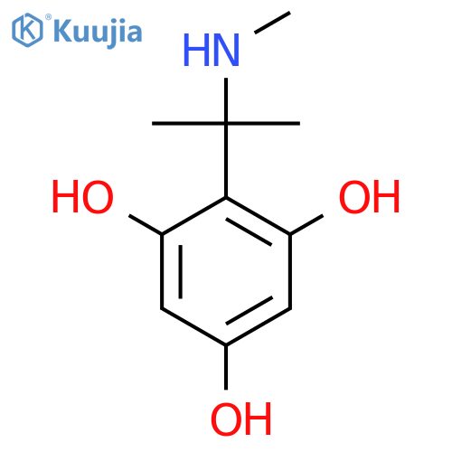 2-2-(methylamino)propan-2-ylbenzene-1,3,5-triol structure