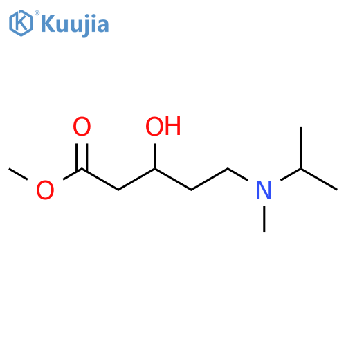 methyl 3-hydroxy-5-methyl(propan-2-yl)aminopentanoate structure