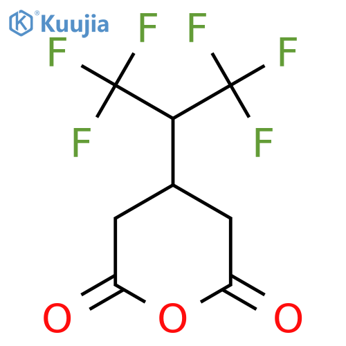 4-(1,1,1,3,3,3-hexafluoropropan-2-yl)oxane-2,6-dione structure