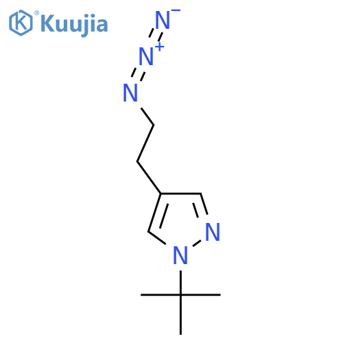 4-(2-azidoethyl)-1-tert-butyl-1H-pyrazole structure