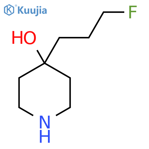 4-(3-fluoropropyl)piperidin-4-ol structure
