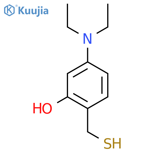 5-(diethylamino)-2-(sulfanylmethyl)phenol structure