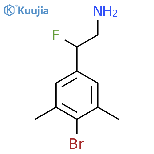 2-(4-Bromo-3,5-dimethylphenyl)-2-fluoroethan-1-amine structure