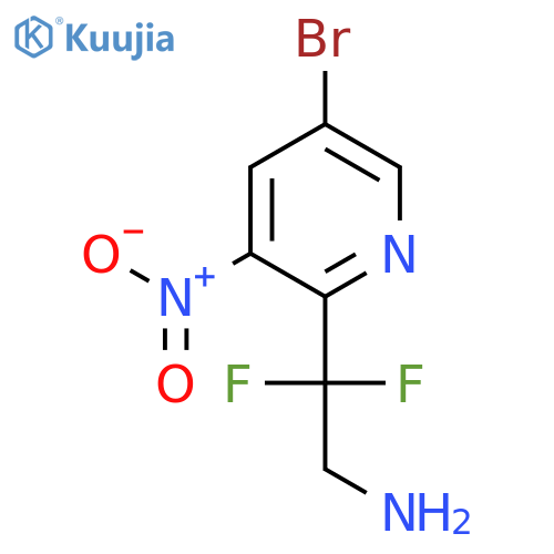 2-(5-bromo-3-nitropyridin-2-yl)-2,2-difluoroethan-1-amine structure