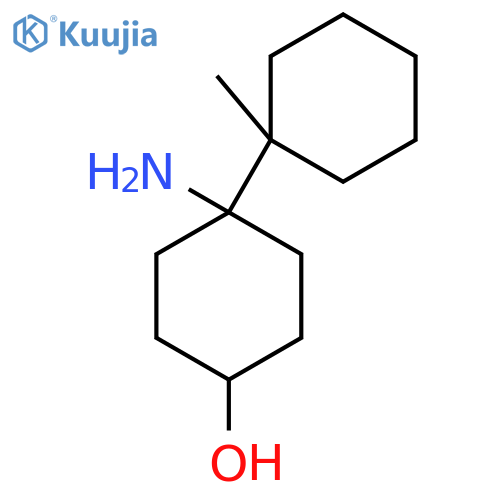 4-amino-4-(1-methylcyclohexyl)cyclohexan-1-ol structure