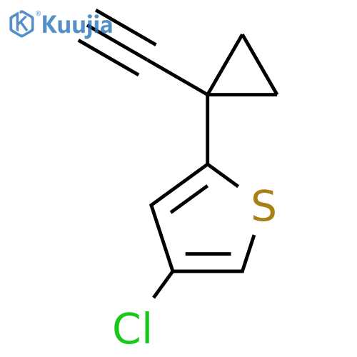 4-chloro-2-(1-ethynylcyclopropyl)thiophene structure