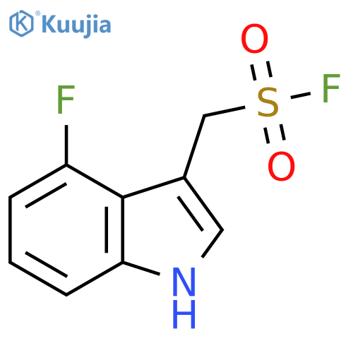 (4-fluoro-1H-indol-3-yl)methanesulfonyl fluoride structure