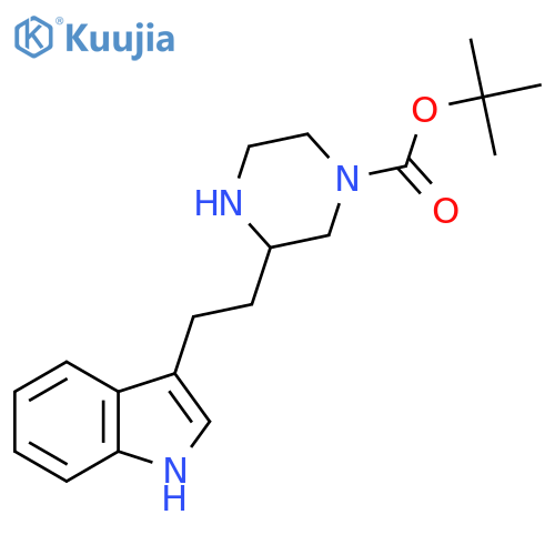 tert-butyl 3-2-(1H-indol-3-yl)ethylpiperazine-1-carboxylate structure