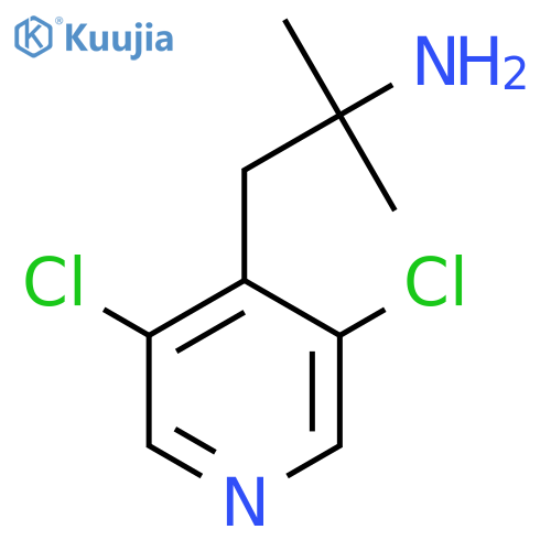 1-(3,5-dichloropyridin-4-yl)-2-methylpropan-2-amine structure