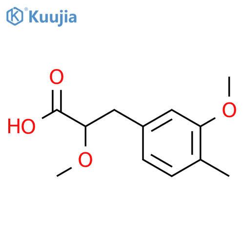 2-methoxy-3-(3-methoxy-4-methylphenyl)propanoic acid structure
