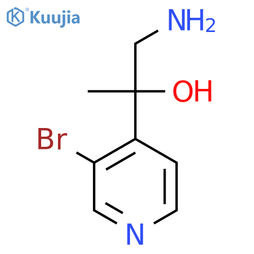 1-amino-2-(3-bromopyridin-4-yl)propan-2-ol structure