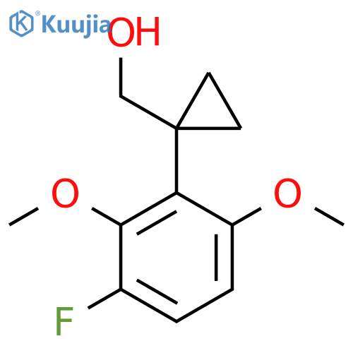 1-(3-fluoro-2,6-dimethoxyphenyl)cyclopropylmethanol structure