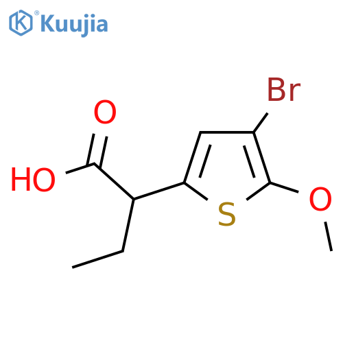 2-(4-bromo-5-methoxythiophen-2-yl)butanoic acid structure